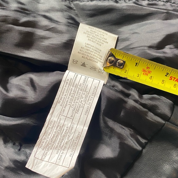 Diesel Kids Black Faux Leather Biker Jacket - Picture 6 of 9